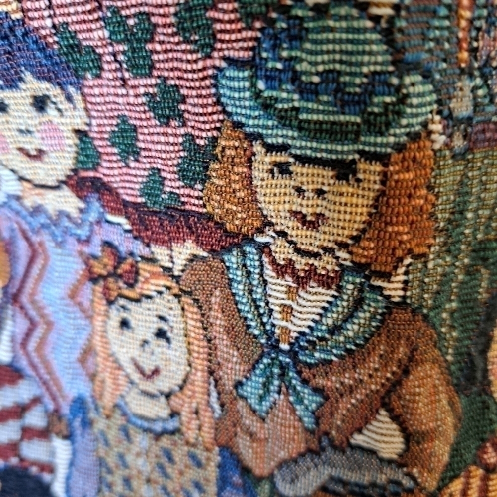 Vintage Facets by Mirrors Vest Women's Tapestry People Cotton Blend  Size  Med - Picture 5 of 11